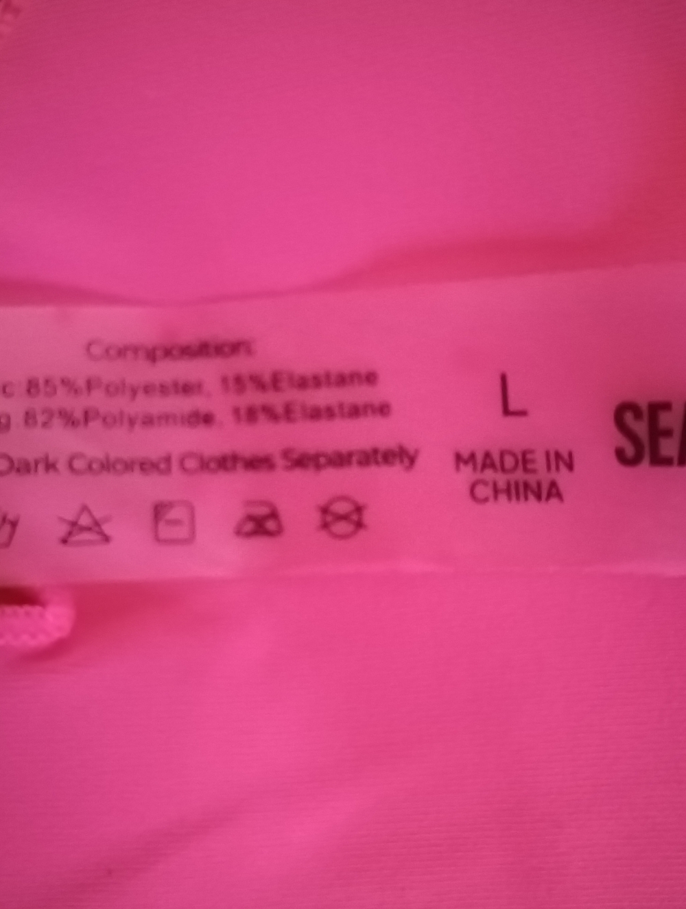 Seamoly Women's Pink Ruffle Triangle Bikini Set L - Picture 6 of 11